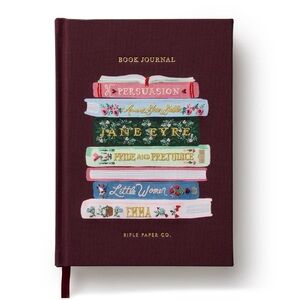 NEW Hardcover Rifle Paper Co BOOK JOURNAL Embroidered Cover Jane Austen etc.